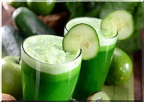 Cucumber juice against overheating