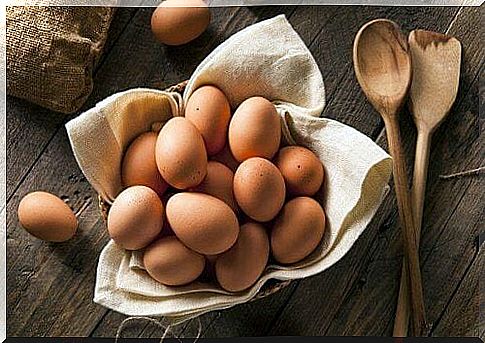 A basket of eggs