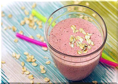 Energy shake with oatmeal