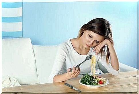 Depressed people without appetite.