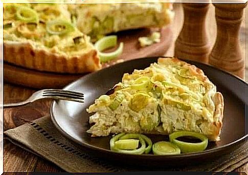 Make a lovely quiche with vegetables and soft food