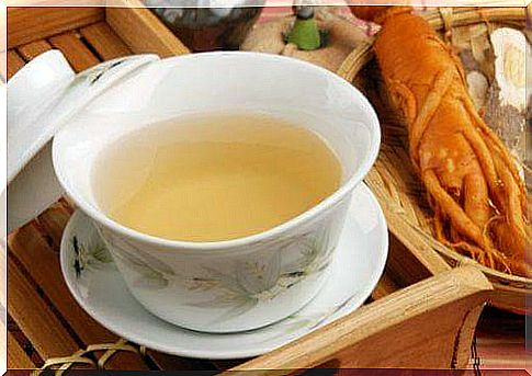 To treat gastritis, you can also drink ginseng tea.