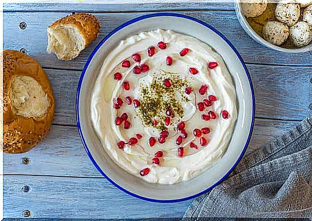  Labneh in a bowl