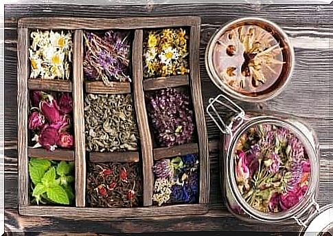 A box of herbs.